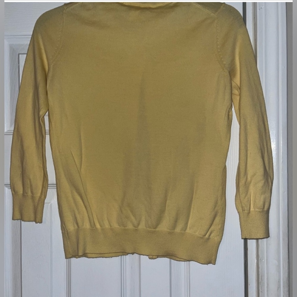 Banana Republic Yellow Cardigan Sweater, Size XS - Picture 2 of 3